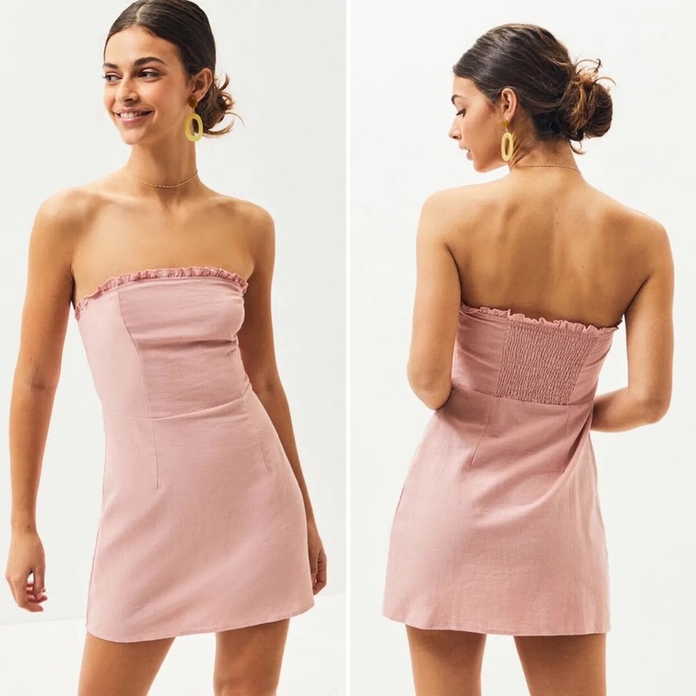 PacSun Pink Strapless Dress